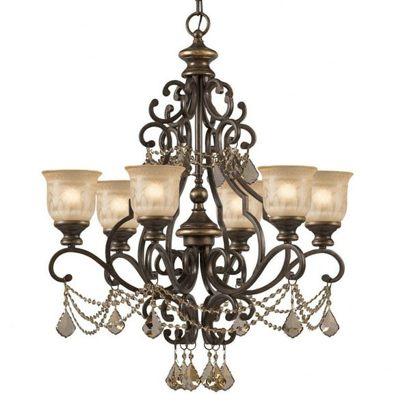 Crystorama Lighting - Six Light Chandelier - Chandelier - Norwalk - Six Light