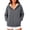 Dark Gray, variant on Hoodies for Women Under $10 Hot Sales Zip Up Hoodie Women Fleece Lined Jacket Fall Winter Coat Casual Trendy Clothing