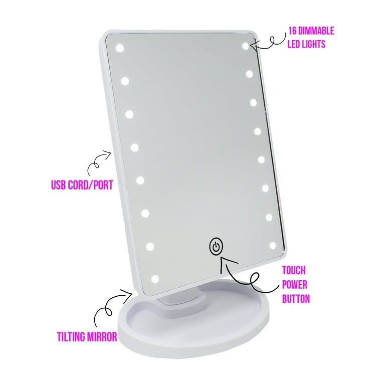 UCM07 LED Vanity Mirror, 3 Light Colors, Dimmer, Memory Function