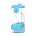 thumbnail image 3 of Alimentador de jaula de pájaros automáticos transparentes de fugas de alimentación de alimentación de comedero para alimentos para periquitos canarios Azul, 3 of 8