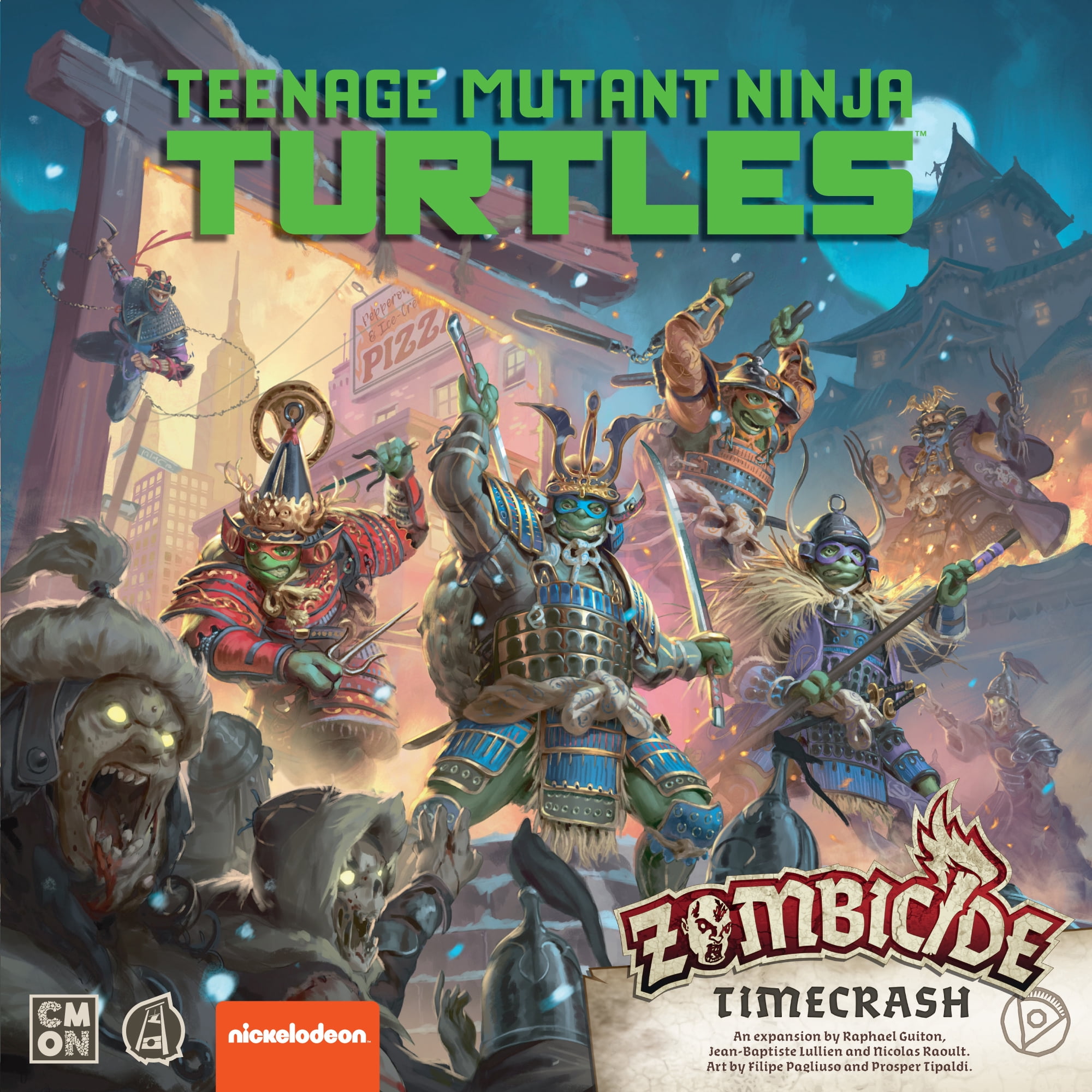 Zombicide: White Death TMNT Time Crash Board Game Expansion for Ages 14 and up, from Asmodee