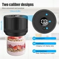 thumbnail image 2 of yeacher Automatic Mason Jar Vacuum Sealer with Dual Mouth Compatibility, 3.5LPM Airflow, ≤-60KPA Vacuum, LED Display, Type-C Charging, Includes 10 Lids & Opener, Black Manual/Auto Option, 2 of 6