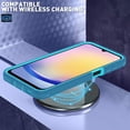 thumbnail image 5 of Xilaimitoo Compatible for Galaxy A16 5G Phone Case: Samsung Galaxy A16 5G 3 in 1 Full Body Shockproof, Heavy Duty Protection for A 16 5G, Teal, 5 of 7