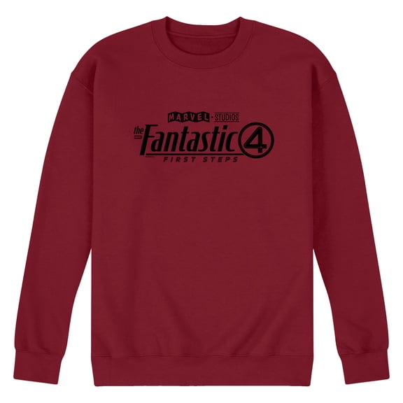 Fantastic Four - Logo Black Men's Graphic Fleece Sweatshirt