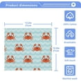 thumbnail image 5 of Coolnut Crabs Washcloths 2 Pack, Highly Absorbent Soft Cotton Fingertip Towels for Bathroom, Kitchen, Gym, Spa, Home Decor, 12 x 12 Inch Washcloth Gift, 5 of 7