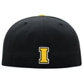 thumbnail image 4 of Men's Top of the World Black/Gold Iowa Hawkeyes Team Color Two-Tone Fitted Hat, 4 of 4