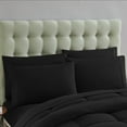thumbnail image 2 of Luxury Black 7-piece Bed in a Bag Down Alternative Comforter Set, Full, 2 of 5