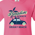 thumbnail image 4 of Inktastic Paradise Beach in Delray Beach with Palm Trees and Car Youth T-Shirt, 4 of 5