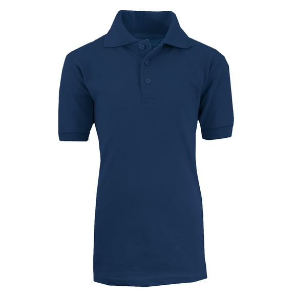 Boy's Short Sleeve School Uniform Pique Polo Shirts (Big Boys Size 8-20)