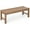 Teak, variant on Stoog Outdoor Bench, 2-Person Patio Backless Bench with 800 lbs Weight Capacity, All-Weather HIPS Garden Bench, Enteyway Bench, Never Rot or Fade, Teak