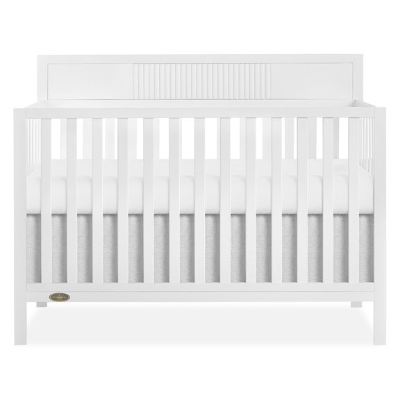Dream On Me Ivy 5 in 1 Convertible Full-size Crib, Greenguard Gold & JPMA Certified, Converts from Baby Crib to Toddler Bed, Day Bed, Kids Bed and Full-size Bed, White