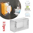 thumbnail image 2 of Kitchen Wipes Storage Box Wall Mounted Tissue Box No Punching Self-Adh,, 2 of 8