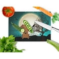 thumbnail image 2 of Caroline's Treasures Halloween Scary Dachshund Red Brown Glass Cutting Board Large, 2 of 2