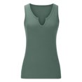 thumbnail image 7 of Posijego Women's Ribbed Tank Tops V Neck Sleeveless Basic Tank Tees Summer Casual Undershirts for Women, 7 of 7
