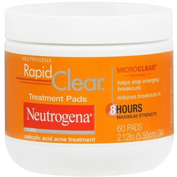 Neutrogena Rapid Clear Treatment Pads 60 Each (Pack of 3)