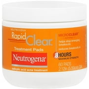 Neutrogena Rapid Clear Treatment Pads 60 Each (Pack of 2)