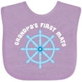 thumbnail image 3 of Inktastic Grandpas First Mate Sailing Nautical Boys Boys Baby Bib, 3 of 4