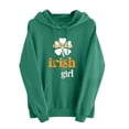thumbnail image 3 of TaTaai Womens St Patricks Day Print Hoodie Long Sleeve Casual Pullover Loose Fit Fleece Lined Holiday Sweatshirt (One Size Up) Gift, 3 of 5
