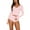 pink, variant on Womenacute;s Spring Summer Outfit Sets Long Sleeve Button Tops + Solid Color Low Waist Shorts