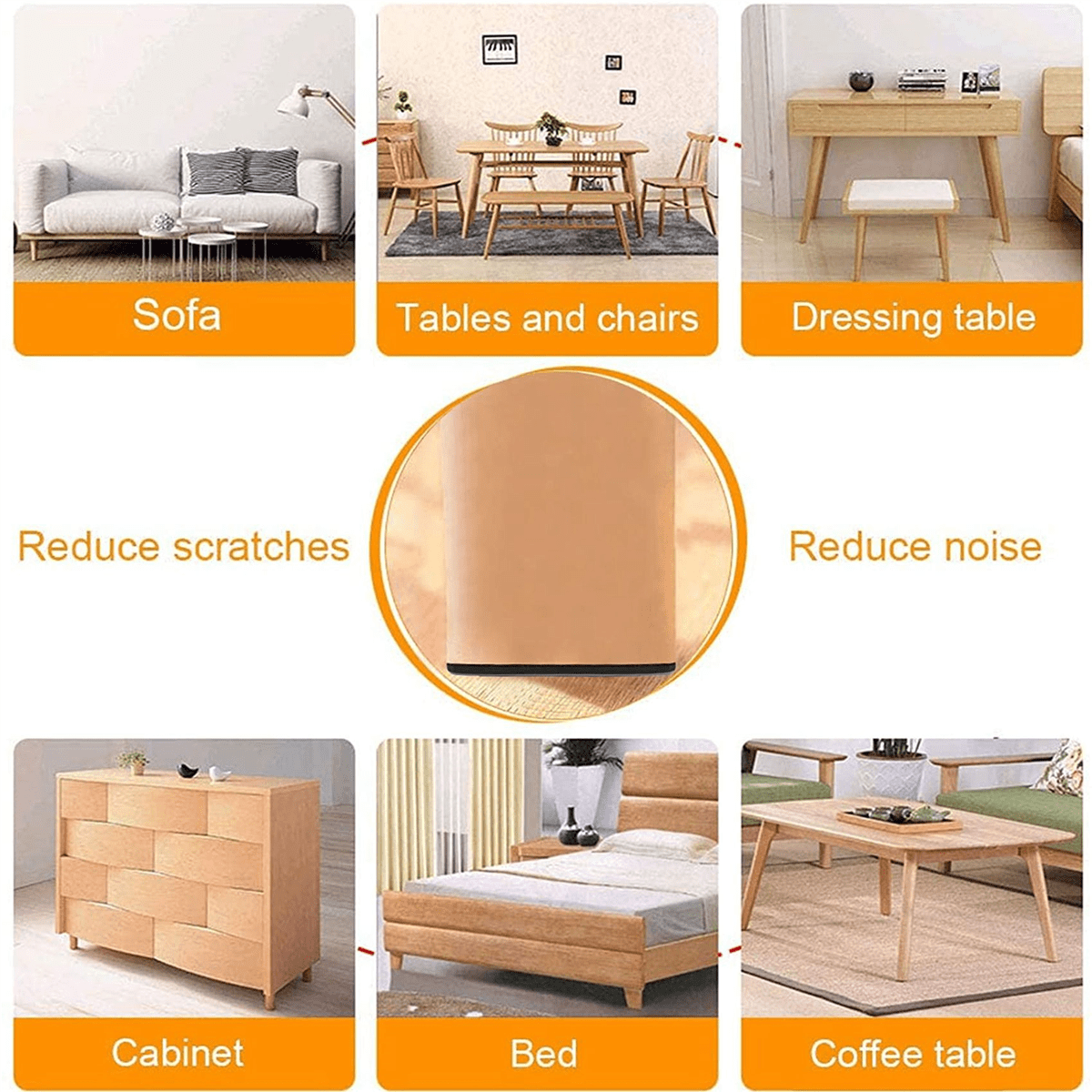 32Pc Furniture Glides Furniture Sliders 25 x 100mm Self Adhesive Furniture Moving Sliders for Floor Protector