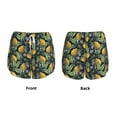 thumbnail image 5 of Xecao's Citrus Fruits Elegant Lemons for a double-layer running short for women, perfect for gym, tennis, and more, featuring a convenient pocket., 5 of 9