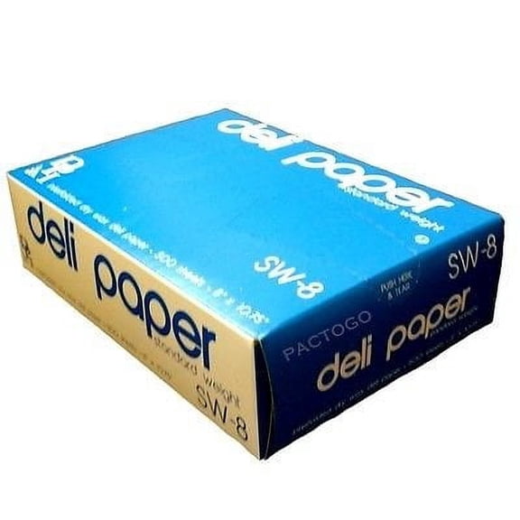 Durable Packaging 8"x10.75" Dry Waxed Deli Sandwich Paper Interfolded Pop-Up Sheets (pack of 500)