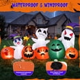 thumbnail image 6 of Firstness 7ft Long Halloween Inflatable with Lights,Pumpkin Ghost Blow ups for Outdoor Decorations, 6 of 12