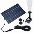 thumbnail image 4 of WHAMVOX 1Pack Water Feature Pump Solar Powered Black Plastic Tempered Glass For Garden Patio Outdoor, 4 of 8