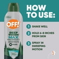 thumbnail image 6 of OFF! Deep Woods® Max Mosquito & Tick Aerosol Spray with 20% Picaridin, 7.5 oz, 6 of 14