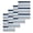 Navy blue, gray, light blue, variant on Navy Blue Gray Striped Kitchen Dish Towels for Drying Dishes Set of 2, Farmhouse Stripes Modern Abstract Art Waffle Weave Microfiber Hand Tea Bathroom Towels Quick Dry & Absorbent Towel 12x12