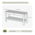 thumbnail image 5 of ARB SYSTEMS INC Teak Shower Bench Coach 36" (90 cm) with shelf, 5 of 5