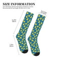 thumbnail image 5 of Bixox Rubber Duck Print Compression Socks,Compression Socks Women & Men Circulation for Medical,Running,Athletic, 5 of 7