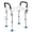Arms Seat, variant on COSYWILL Shower Chair for Inside Shower,Bath Chair with Arms and Back,Heavy Duty Safety Shower Bench with Height Adjustable Bath Seat,White