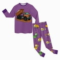 thumbnail image 5 of TOWED22 Toddler Pajamas Boys Pyjamas 2pcs Long Sleeves Pjs Sets for Kids Fall Winter Sleepwears 6-12 Months 12-24 Months 2t 3t 4t 5t 6t 7t 8t 9t Children,Purple,4-5 Y, 5 of 5