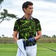 thumbnail image 3 of Fotbe DINOSAUR IN SPACE Camiseta Polo de Golf para Hombre con Estampado – Camisa Deportiva Transpirable con Cuello Abotonado-Small, 3 of 6