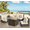 Beige, variant on Gaildon 5 Piece Patio Furniture Set with Fire Pit Table, All Weather Outdoor Sectional PE Rattan, Patio Conversation Sets with Cushions for Garden Lawn Balcony Porch Deck, Beige
