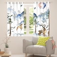thumbnail image 5 of Erosebridal Hunting Deer Curtains & Drapes Wild Animal Curtains, Nature Theme Blackout Curtains Mountain Trees Living Room Curtains, Watercolor Ink Painting Window Curtains Farmhouse Decor, 5 of 6