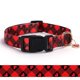 thumbnail image 1 of Collar de perro con patrón de amor con hebilla, collares de nailon de seguridad ajustables para perros pequeños, medianos y grandes, collar de perro de Navidad lindo y elegante para niña (corazón rojo, 1 of 1
