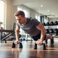 thumbnail image 5 of Push Up Bars, Sturdy Push-Up Stands, Portable Exercise Equipment for Floor Workouts, Home and Gym Fitness, PP Construction, Strength Training, Arm Chest Shoulder, 5 of 8