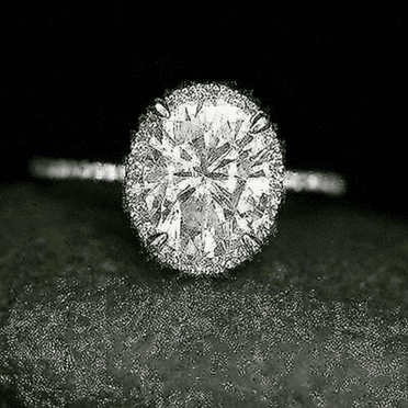 2.30CT Oval Lab Created Diamond (VVS1,D) 14K White Gold Solitaire Ring Fine Jewelry for Women Gifts