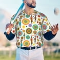thumbnail image 5 of Lsque Beautiful African Womens Pattern Mens Polo Golf Shirts Funny Graphics Shorts Sleeve Button Shirts Baseball T-shirt-Small, 5 of 7