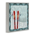 thumbnail image 4 of Stupell Industries Snow Much Fun with Plaid Landscape Painting Gray Framed Art Prints Wall Art, 24 x 24, 4 of 10