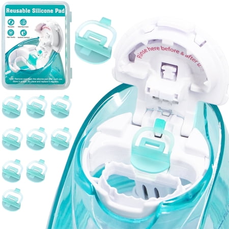 CYOUH Reusable Silicone Pads Refills Accessories for Navage Nasal Irrigation System, 10 Piece