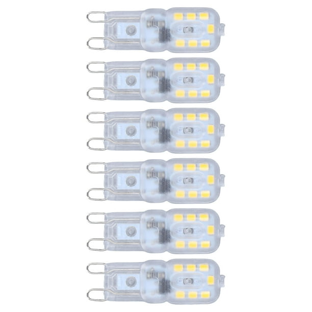 Bombilla LED G9 Regulable Protección Para Los Ojos Ahorro De Energía 3W 14 LED Iluminación De 360 grados Para Lámparas De Araña Lámparas De Mesa Paquete De 6