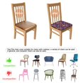 thumbnail image 5 of Pioneer Flower Seat Covers for Dining Room Chairs Set Of 4,Stretch Printed Washable Chair Seat Cover with Elastic Ties and Button,Removable Waterproof Couch Cushion Covers, 5 of 6