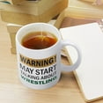 thumbnail image 3 of Warning May Start Talking About Wrestling Mug Funny Mugs Mug | Ceramic Coffee Cup | Decorative Home Kitchen Drinkwear | Funny Birthday Christmas Gift, 3 of 5