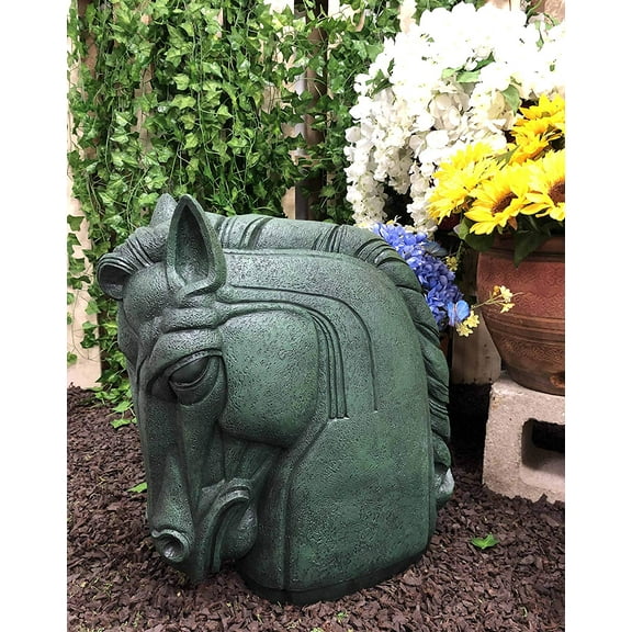 Large 19"H Gallery Quality O'Neill Memorial Monument Horse Head Statue Decor