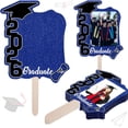thumbnail image 1 of Abanicos de graduación de la promoción de 2026 con asa: accesorios fotográficos de doble cara para regalos de recuerdo, artículos para fiestas de graduación y decoración de fotomatones., 1 of 6