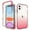 Pink, variant on Dteck for iPhone 11 Case Clear with Built-in Screen Protector, Soft TPU Bumper Shockproof Full Body Rugged Protective Phone Cover for Apple iPhone 11 6.1",Clear