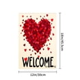 thumbnail image 4 of Amhnf Welcome Hearts Garden Flag For Home Outdoor Garden Yard Decor 12x18 inch, 4 of 5
